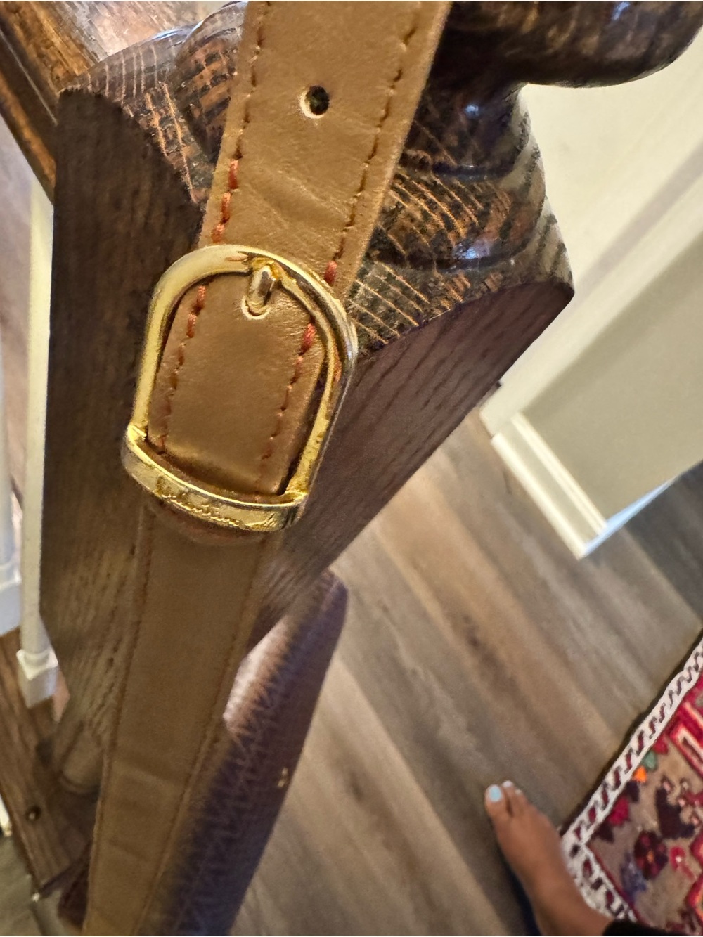 Mario Valentino Monogram Brown Flap Bag - Picture 3 of 13